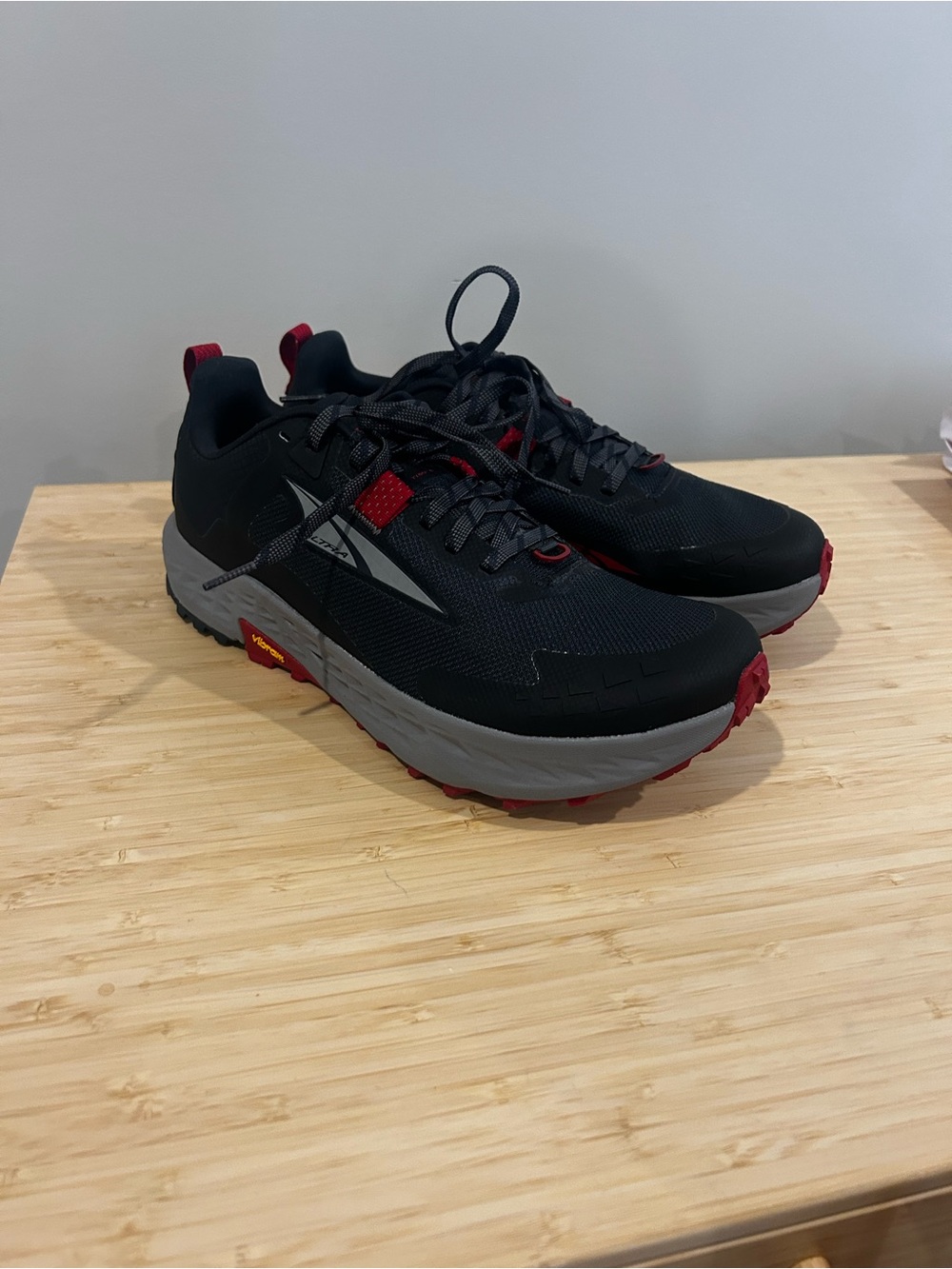 Altra Timp Men's 9.5 Black & Red Trail Running Shoes - Brand new